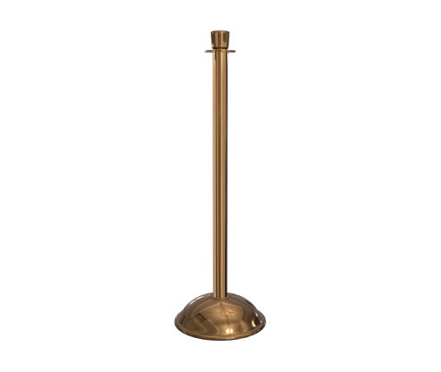 polished-brass-crown-top-stanchion-post-dome-base