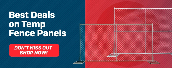 Metal temporary fence panels for heavy duty event security