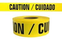CUIDADO / CAUTION Yellow Barricade Tape