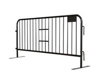 8 ft Metal Barricade | Powder Coated Black