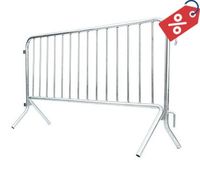  7 ft Metal Barricade | Heavy-Duty | Hot-Dip Galvanized
