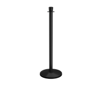 Black Crown Top Stanchion Post with Sloped Base
